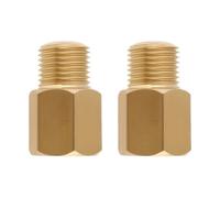 LT Easiyl 2 Pièces Adaptateur en Laiton 1/8 BSPT Mâle Vers 1/8-27 NPT Femelle Adaptateur Réducteur pour Manomètre 0,095 X 0,5 X 0,8 Pouce