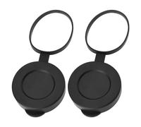 LT Easiyl 2 pièces Capuchons d'objectif en Caoutchouc Couvercle de Protection d'objectif Compatible avec Les Jumelles monoculaires 8x42 10x42 12x42, Noir
