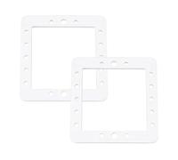 LT Easiyl 2 Pièces Joint à Bride Joint à Lèvre à Double Couche Joint D'étanchéité à Bouche Carrée 145 X 140mm pour Mini-écumoire de Piscine Blanc