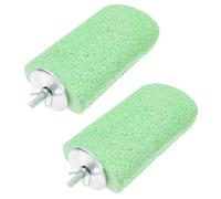 LT Easiyl 2 Pièces Pierre à Aiguiser pour Oiseaux Plate-Forme de Support de Saut Hamster 12x6.5x3 cm Plate-Forme de Pierre à Aiguiser pour Hamster Bouche Molaire pour Animaux Compagnie Jouet à Mâcher