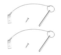 LT Easiyl 2 Set Goupilles de Sécurité en Acier Inoxydable 6,3mm de Diamètre Goupille de Dégagement Rapide pour Supports de Bateau Colliers de Serrage en Acier Inoxydable Gréement de Navire