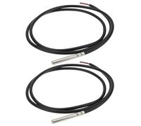 LT Easiyl 2 Sondes de Température NTC 20 KΩ 1 MA Câble en Silicone 6 X 50 Mm pour Le Contrôle de La Température Dans (1 M).