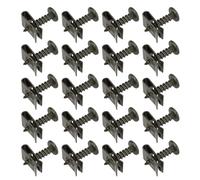 LT Easiyl 20 Lot Vis Autotaraudeuses en Métal avec Couvercle en Plastique M5 X 20 Mm Et Clips de Type U pour Voiture Moto Scooter VTT Cyclomoteur Vélo électrique