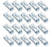 LT Easiyl 20 PCS écrous à Clip en U étroits en Acier Galvanisé M6 écrous à Cage Pièces de Rechange écrous à Ressort Adaptés Aux Fixations Légères