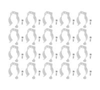 LT Easiyl 20 Pièces T8 en Acier Inoxydable Épaissi Collier de Serrage en Acier Inoxydable U Clips Support de Support pour Tube de Lumière LED Accessoires de Montage de Tube Fluorescent LED