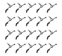LT Easiyl 20pcs Ensemble Bas de Ligne en D pour La Pêche à La Carpe en Eau Douce Et en Eau Peu Profonde (1,5x19x31mm)
