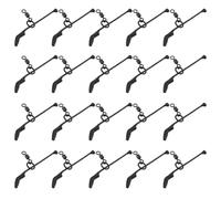 LT Easiyl 20pcs Ensemble Bas de Ligne en D pour La Pêche à La Carpe en Eau Douce Et en Eau Peu Profonde 1,5 x23x35mm