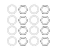 LT Easiyl 20pcs Pot de Guitare Accessoires Boîtier de Guitare Basse Écrous et Rondelles Hexagonaux en Alliage de Zinc pour Mini Potentiomètres Métriques de 16mm Métrique M7