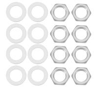 LT Easiyl 20x Potentiomètre de Guitare Accessoires Étui de Basse de Guitare Écrous Hexagonaux et Rondelles en Alliage de Zinc pour Grands Potentiomètres Métriques de 24mm Métrique M8