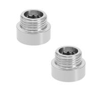 LT Easiyl 2pcs 1/2" BSP Mâle à Femelle Extension de Filetage de Tuyau Eau Principale Croissance Adaptateurs d'extension Droite Raccords de Plomberie de Conduite s'eau en Acier Inoxydable 10mm