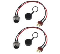 LT Easiyl 2pcs Câble d'alimentation Port de Charge Type T pour Scooter Électrique 220x18.6mm Prise d'interface Charge de Type T pour Scooter Cordon d'alimentation Compatible avec Kugoo M4