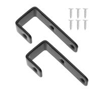 LT Easiyl 2pcs Crochets pour échelle de Lit Crochets en J avec Revêtement PVC Crochets Utilitaires en Métal Robuste pour Lits Superposés Lits Mezzanine et Échelles, Noir