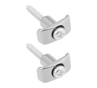 LT Easiyl 2pcs Guides-cordes Argentés avec Vis Compatible avec Fender Guitares Stratocaster Et Telecaster