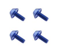 LT Easiyl 4 Pièces M5 X 12mm Porte-Bouteille d'eau Vélo Boulons Hexagonaux Support Porte-Bouteille d'eau de Vélo Vis Support de Bouteille d'eau Vélo pour Vélo Montagne Vélo Route Bleu