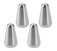 LT Easiyl 4pcs Boutons de Commutation en Métal à 5 Voies pour Guitare Compatible avec Fender Strats Compatible avec ST Guitares Compatible avec Oak Grigsby Commutateur (Argent)