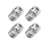 LT Easiyl 4pcs Buse de Pulvérisation Haute Pression en Acier Inoxydable Filetage MNPT 1/4" Angle de Pulvérisation à 25 Degrés Remplacement Buse de Lavage à Pression
