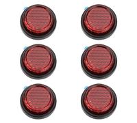 LT Easiyl 6 Pièces 20mm Autocollants Petits Réflecteurs De Sécurité De Plaque d'immatriculation Ronde Adaptés Aux Ailes Arrière électriques De Moto Clôtures De Remorque Poteaux De Porte