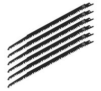 LT Easiyl 6 Pièces SCRS1531LL Lames de Scie Alternative 300mm Lame de Scie Alternative en Acier à Haute Teneur en Carbone Noir Lame de Scie Alternative 5TPI pour la Coupe du Bois