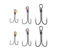 LT Easiyl 6X Hameçons Doubles pour Pêche en Eau Douce Et en Mer