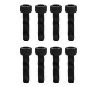 LT Easiyl 8 Pièces Boulons de Rechange M6 X 25 Mm en Métal à Tête Hexagonale pour Scooter Acrobatique HIC SCS ICS Vis à Filetage Métrique (Noir)