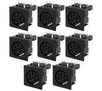 LT Easiyl 8 Pièces Connecteur Femelle DIN 6 Broches Angle Droit Montage PCB pour Applications Audio MIDI Et Industrielles