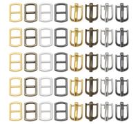 LT Easiyl 80 Pièces Mini Boucles de Poupée en Métal 4.5mm/5mm Mini Boucles de Ceinture pour Vêtements de Poupée Chaussures Sacs Accessoires Artisanaux de Ceinture