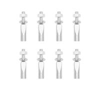 LT Easiyl 8pcs Goupilles Fendues de Vélo 9x42mm Broches de Vélo Cales de Roulement de Pied Clé à Manivelle Accessoires de Cyclisme Roue de Manivelle pour Vélo Cyclomoteur