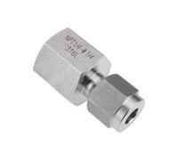 LT Easiyl Adaptateur de compression 6,35 mm vers connecteur NPT 6,35 mm en acier inoxydable 316 pour canalisation