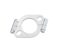 LT Easiyl Bride de Tuyau d'échappement de 2 Pouces Bride d'échappement en Acier au Carbone Bride d'échappement Ovale Plate 51 mm ID Bride d'échappement Remplacement Accessoires Échappement Automatique