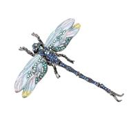 LT Easiyl Broche en forme de libellule en cristal 8,8 x 7,5 cm pour souvenir Saint-Valentin anniversaire, 8.8cm