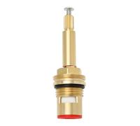 LT Easiyl BSP 1/2" Cartouche de Robinet de Douche Rouge Quart de Tour 20 Dents Cartouche de Robinet en Céramique pour Cuisine (ouverture Dans Le Sens Inverse des Aiguilles D'une Montre)