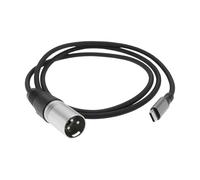 LT Easiyl Câble de Sortie USB-C vers XLR Mâle 16 Bits/44,1 KHz pour Amplificateur Haut-Parleur Console de Mixage (1M)