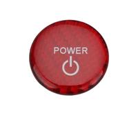 LT Easiyl Cache-bouton Rond en Carbone Compatible avec Toyota Highlander 2020-2025 Rouge
