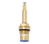 LT Easiyl Cartouche de robinet pour mitigeur de douche et baignoire en laiton bleu BSP 1/2" Tour d'un quart 20 dents en céramique pour cuisines, salles de bains, lavabos (à ouvrir dans le sens des