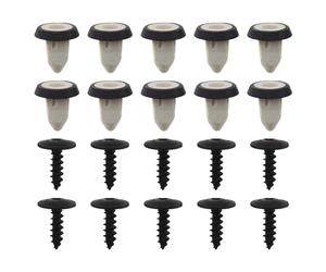 LT Easiyl Ensemble de 20pcs Kits de Fixation Support de Plaque d'immatriculation de Voiture 51127020321 Écrou d'expansion N90775001 Vis Torx Accessoires Compatible avec Audi Compatible avec BMW