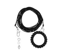 LT Easiyl Harnais entraînement Au Vol pour Oiseaux Corde de 3 M pour Perroquets Pigeons Et Perruches Ondulées avec Anneau de 4 LB (Noir)