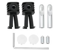 LT Easiyl Lot de 1 kit de boulons de fixation pour WC suspendus compatible avec Geberit compatible avec Grohe 38,8 x 75,5 mm Kit d'ancrage pour WC mural