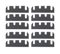 LT Easiyl Lot de 10 Cales de Charnière de Porte épaisseur de 0,040 Pouce Longueur de 4,5 Pouces Joint Noir pour Portes Résidentielles Et Commerciales