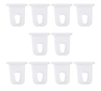 LT Easiyl Lot de 10 crochets en nylon pour auvent de camping-car, camping, randonnée, voyage - Blanc