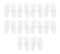 LT Easiyl Lot de 10 Paires de Plaquettes Nasales en Silicone à Clipser (14 X 7 Mm) Souples Adaptées Aux Lunettes de Vue Et de Soleil (4 X 2 Mm)