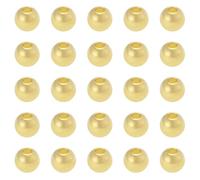 LT Easiyl Lot de 100 perles en laiton de 3,1 mm de diamètre pour hameçons de taille 10 à 12 pour pêche en eau douce et en eau salée Doré
