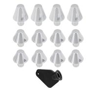 LT Easiyl Lot de 12 crampons pour chaussures de football M6 en aluminium argenté 4 pièces/14 mm, 8 pièces/10 mm avec ompatible avec Adidas
