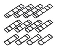 LT Easiyl Lot de 12 sangles de vélo en silicone extensibles noires pour phares de vélo, feux arrière, enregistreurs de conduite