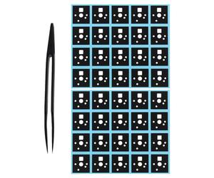 LT Easiyl Lot de 120 coussinets d'arbre de clavier mécanique - 1,65 x 1,55 cm - Compatible avec Cherry MX - Compatible avec Gateron - Noir