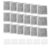 LT Easiyl Lot de 18 filtres à eau pour animaux domestiques - Charbon actif en coton PP - Pour fontaine à eau en céramique - Blanc - Avec filtres à pompe