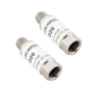LT Easiyl Lot de 2 amplificateurs en ligne 20 dB 10-2400 MHz pour amplificateur satellite satellite AMP SAT DVB-T
