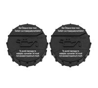 LT Easiyl Lot de 2 Bouchons de Remplissage D'huile Moteur Compatible avec Volkswagen Transporter T3 T4 OEM : 070115311/070 115 311 (Noir)