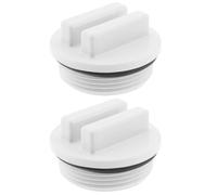 LT Easiyl Lot de 2 bouchons de vidange de filtre de piscine de 3,8 cm avec joint torique pour arrêter les problèmes de fuite et de débordement