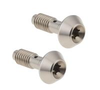 LT Easiyl Lot de 2 Boulons Banjo pour étrier de Frein à Disque de Vélo Compatible avec Magura Les Freins à Disque Hydrauliques pour VTT Argent