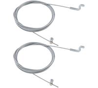 LT Easiyl Lot de 2 câbles d'accélérateur à tête Z pour tondeuse à gazon - 2000 mm - Crochet en Z - Câble de frein pour moteur - Flexible - Diamètre : 1,5 mm